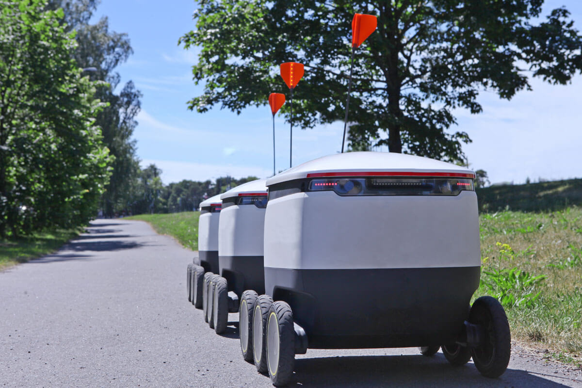 Deliveries will be done by cart powered by solar