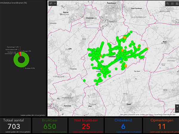 Esri Utility Network map