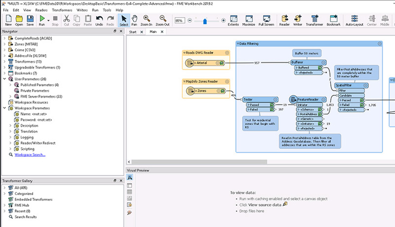 Setting up your FME workspace is possible without extensive programming knowledge