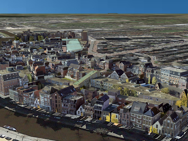 Groningen stadsmodel 3d