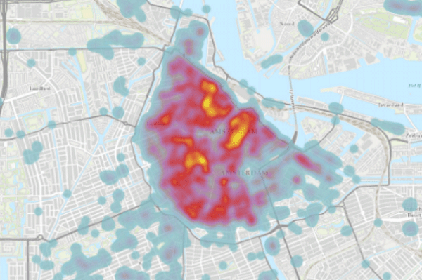 Heatmap from a city